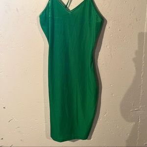 Green bodycon dress